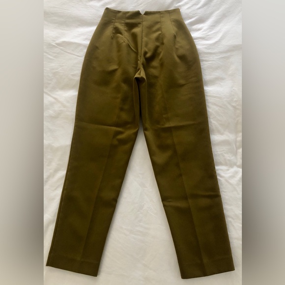 Zara High Waisted Pants Green Size XS - Picture 2 of 7